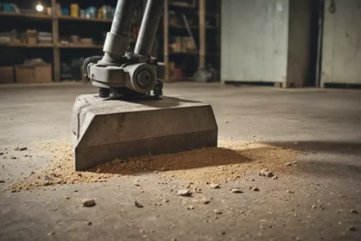 Usuwanie powłok i klejów z betonu przy pomocy maszyny