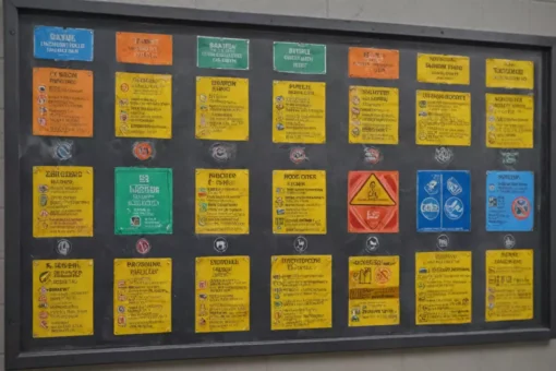 Przepisy dotyczące instrukcji bezpieczeństwa i tablic informacyjnych